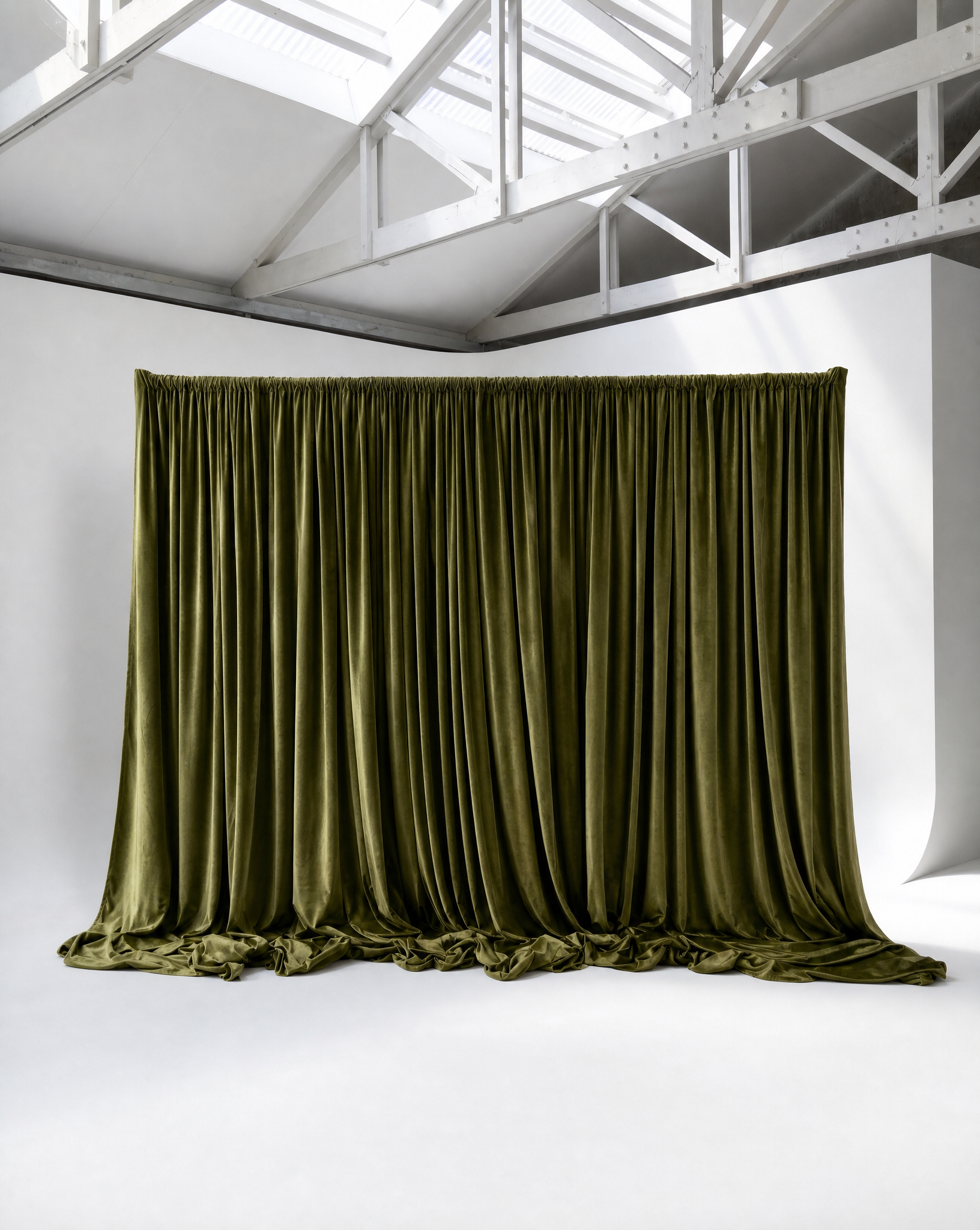 Drape - DIY - Olive Velvet - 1.8M-3M x 1.8M-3M image 0