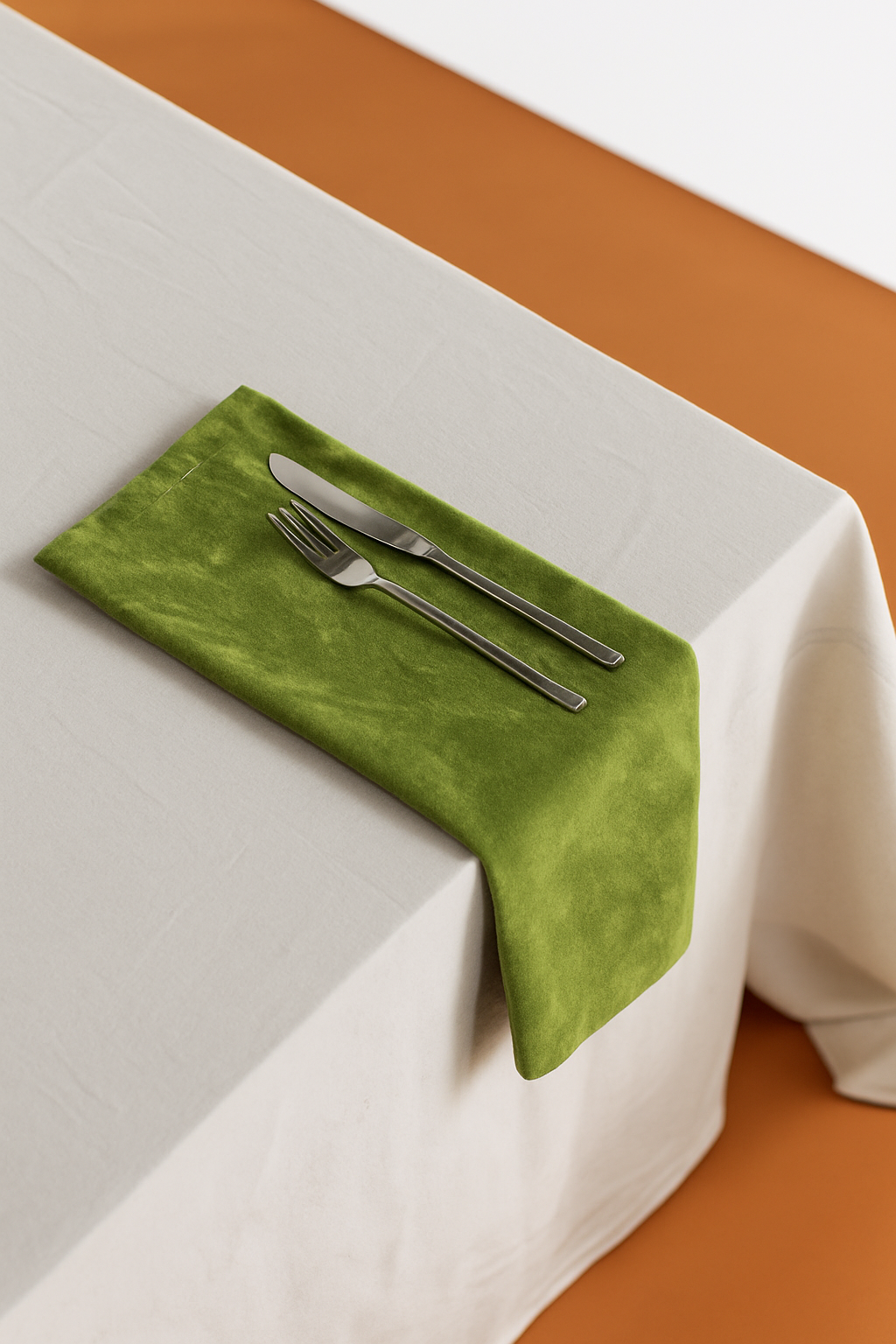 Napkin - Apple Green Velvet Napkins image 0