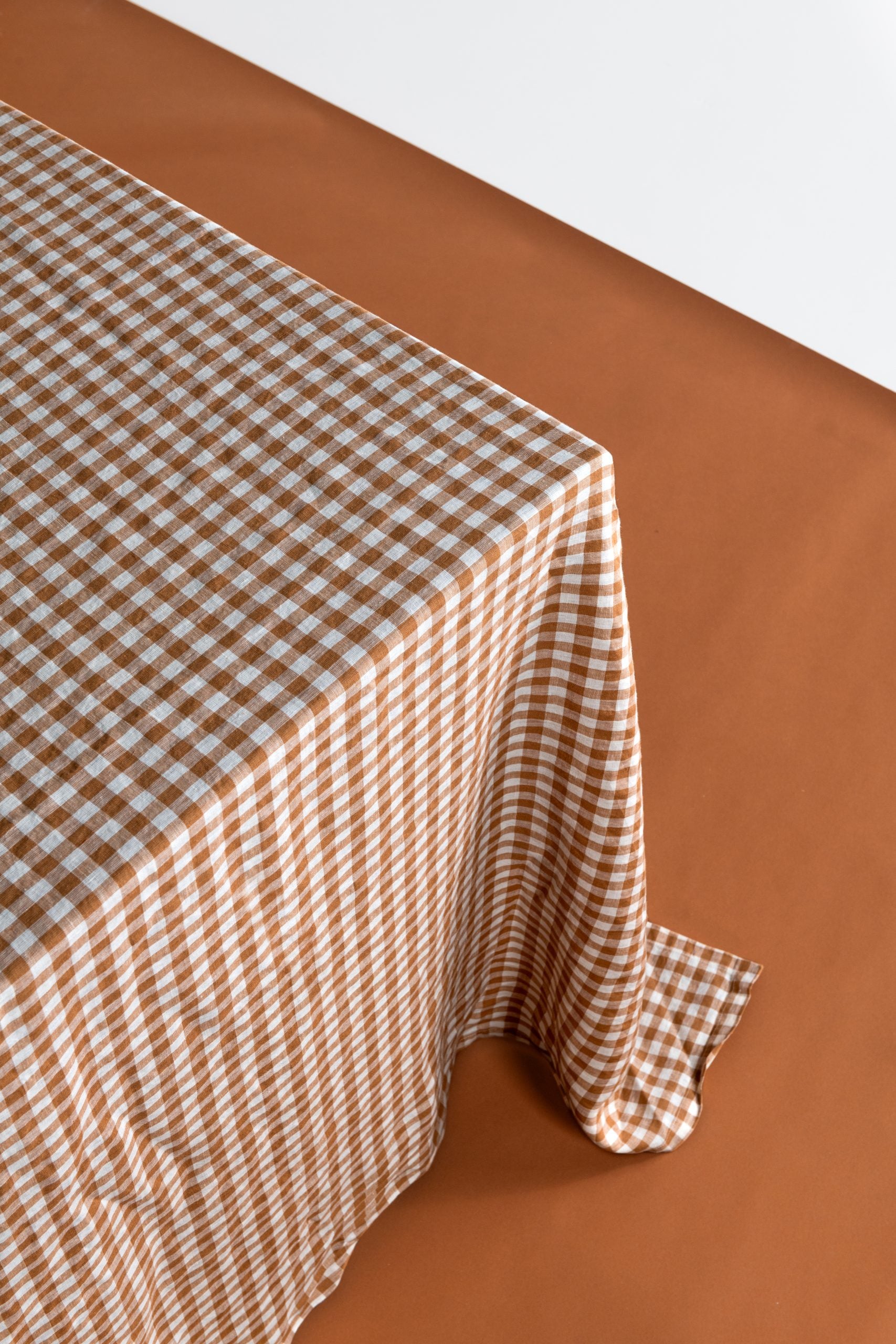 Rectangle Tablecloth - Cinnamon Check image 0