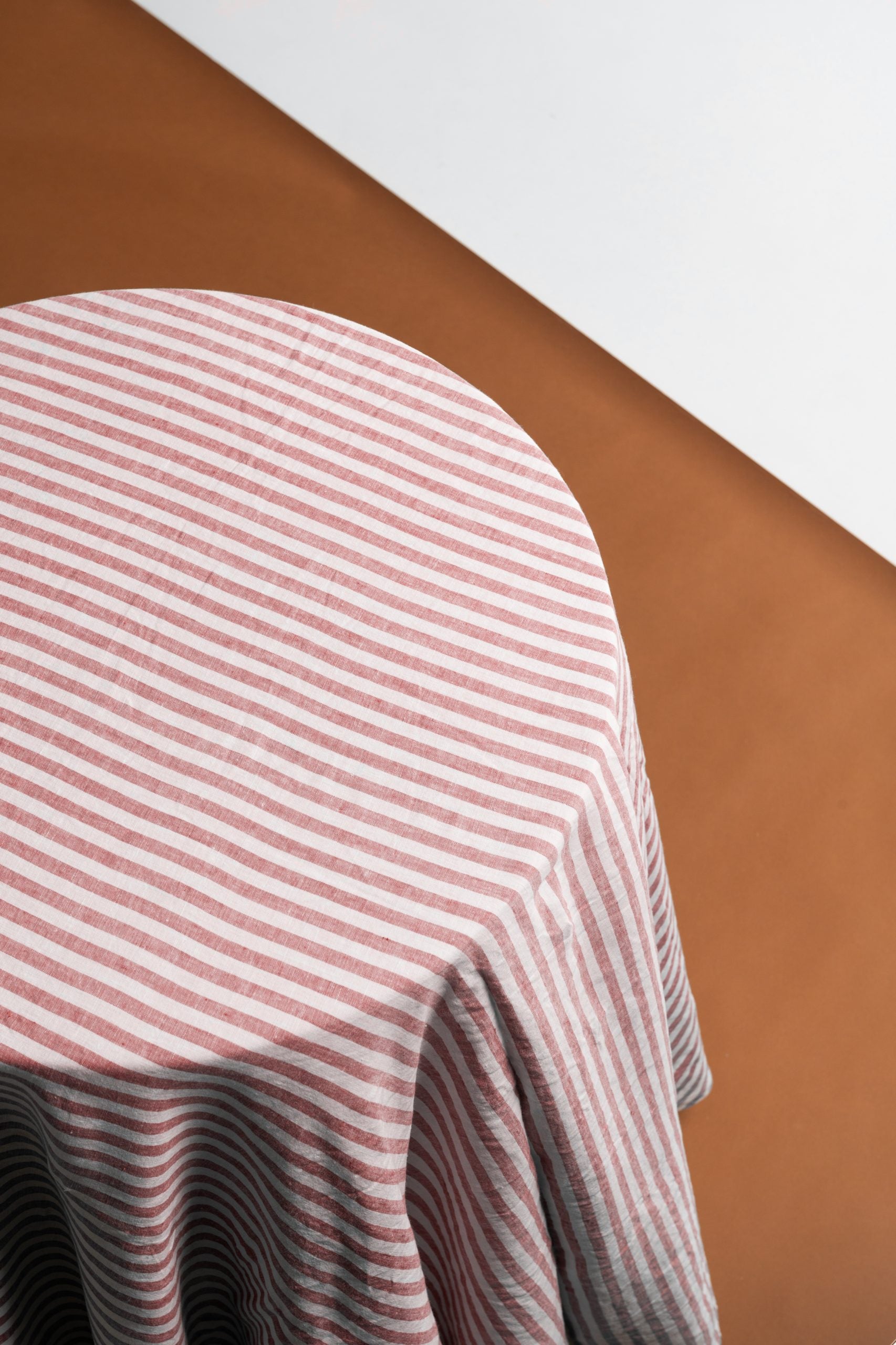 Round Tablecloth - Strawberry Stripe image 0