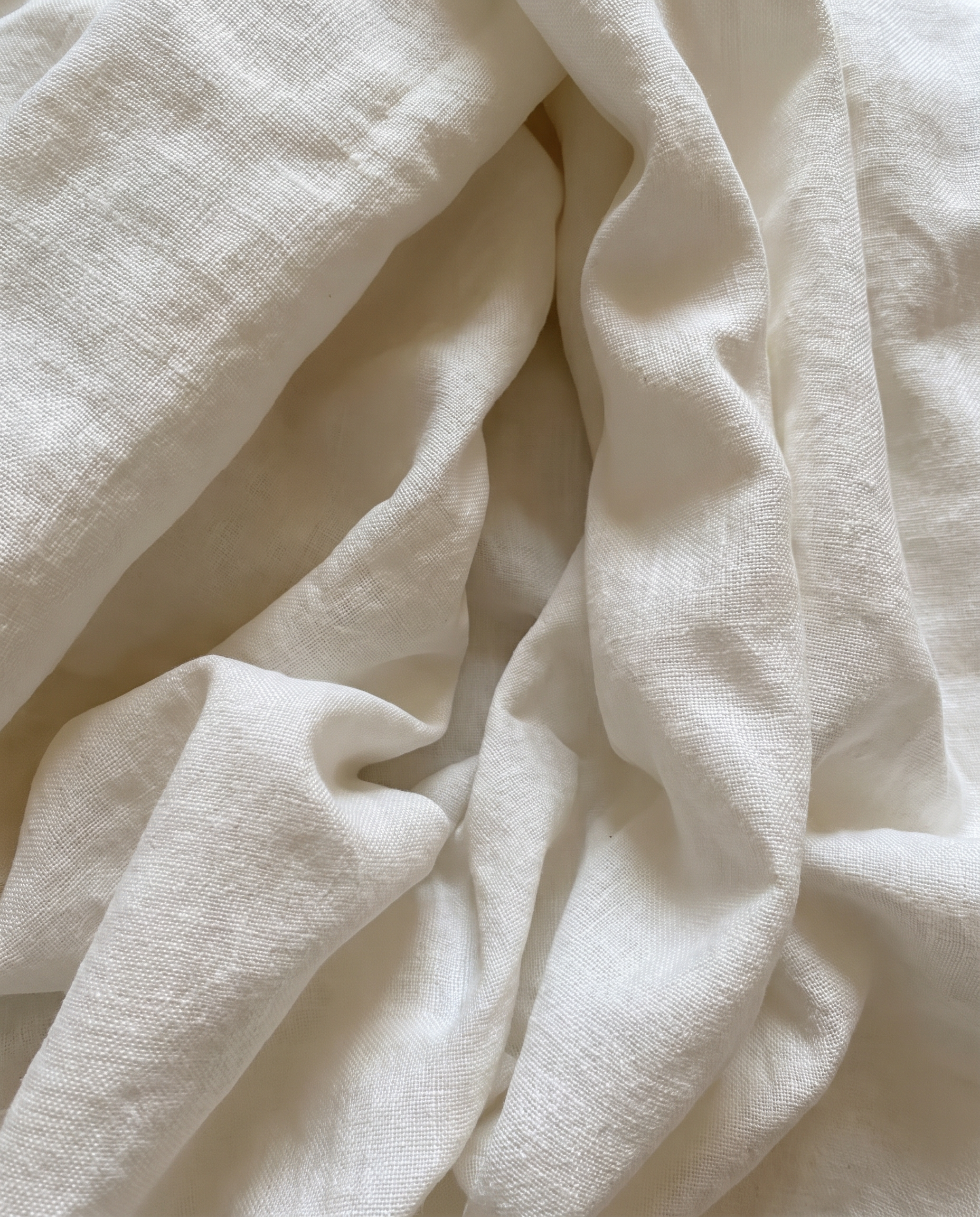 Rectangle Tablecloth  - LUX Heavyweight Linen - Off White image 1