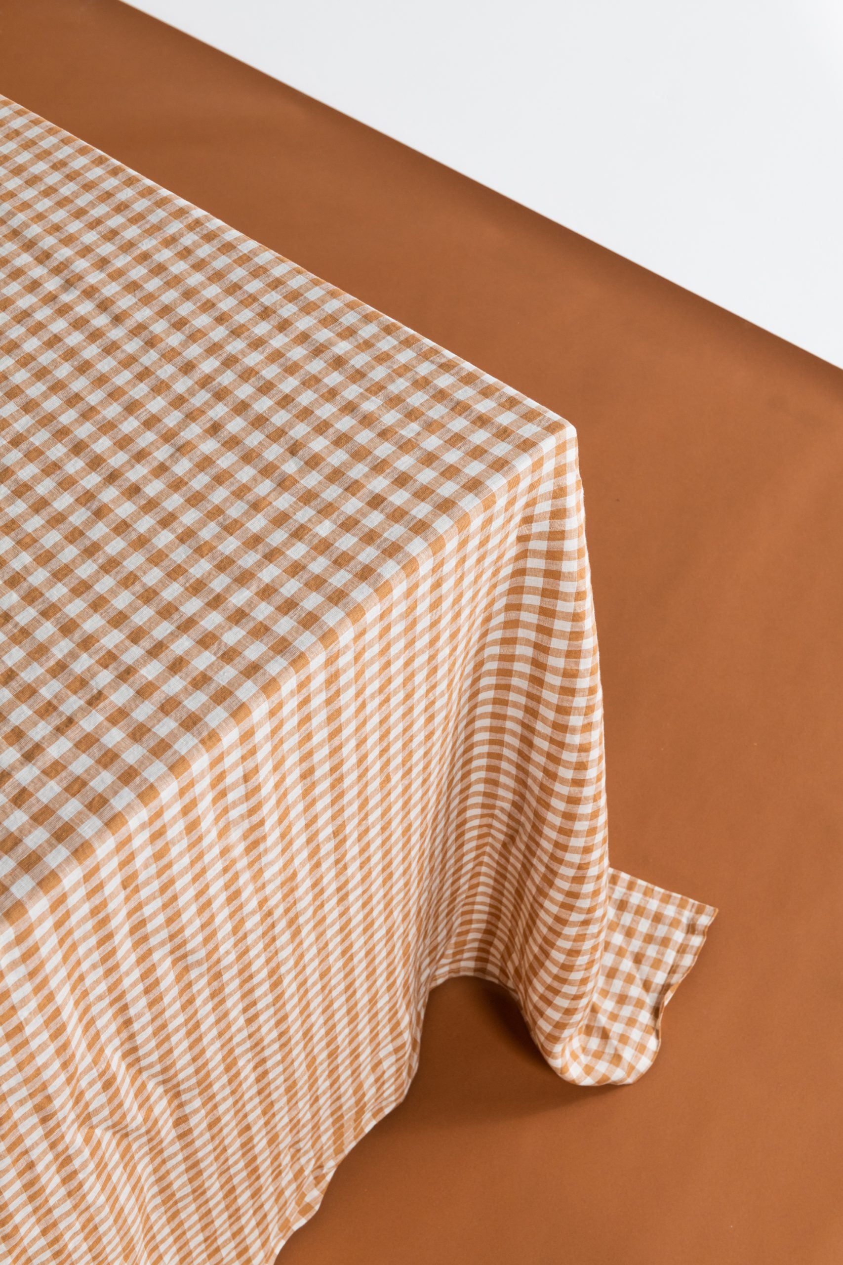 Rectangle Tablecloth - Toffee Check image 0
