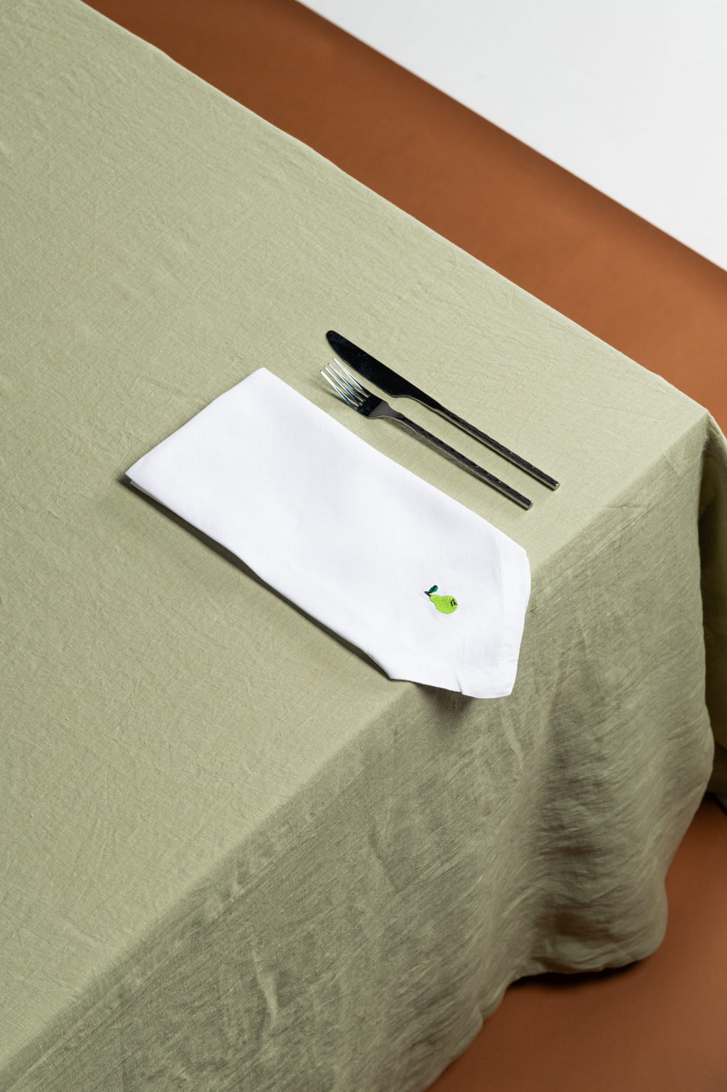 Napkin - White with Assorted Fruit Embroidery image 3