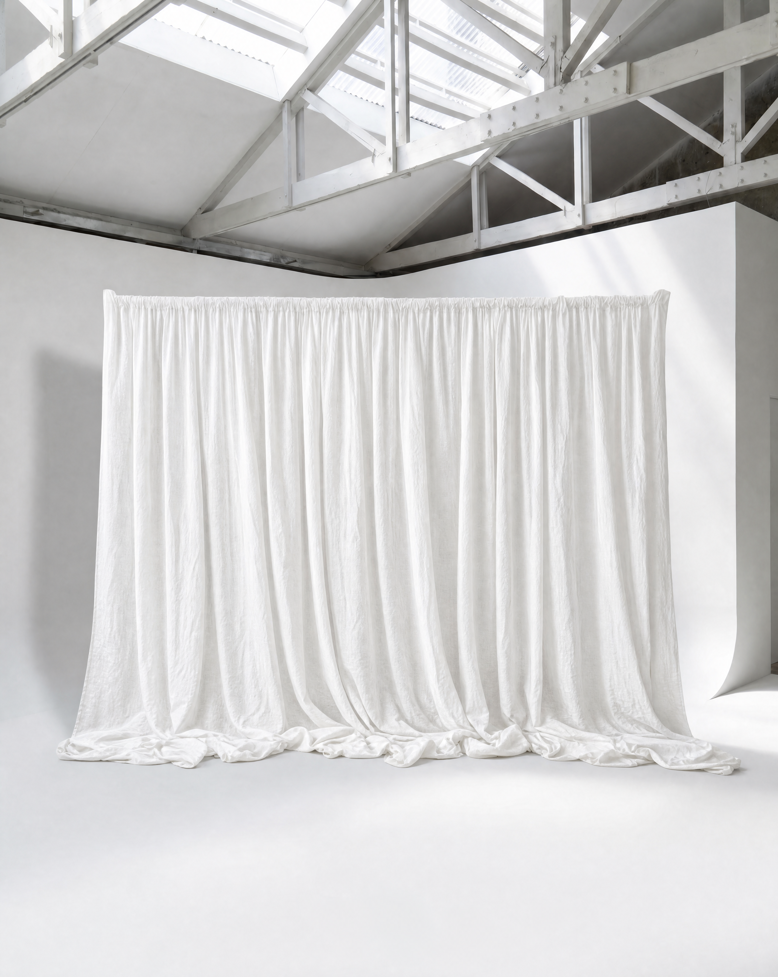 Drape - DIY - White Linen  1.8M-3M x 1.8M-3M image 0