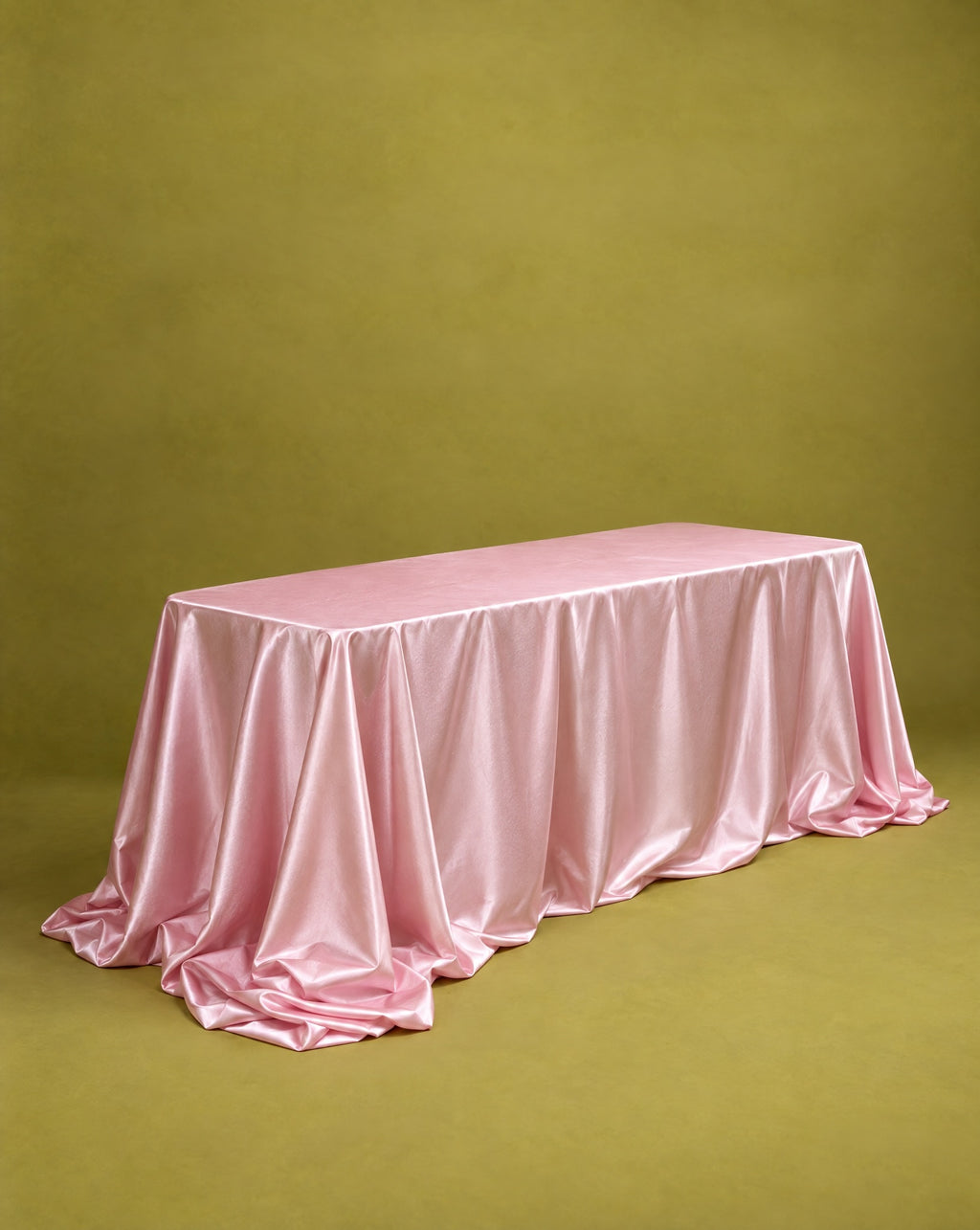 Rectangle Tablecloth - Pink Satin