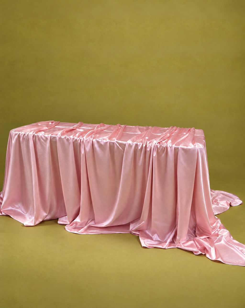 Rectangle Tablecloth - Pink Satin