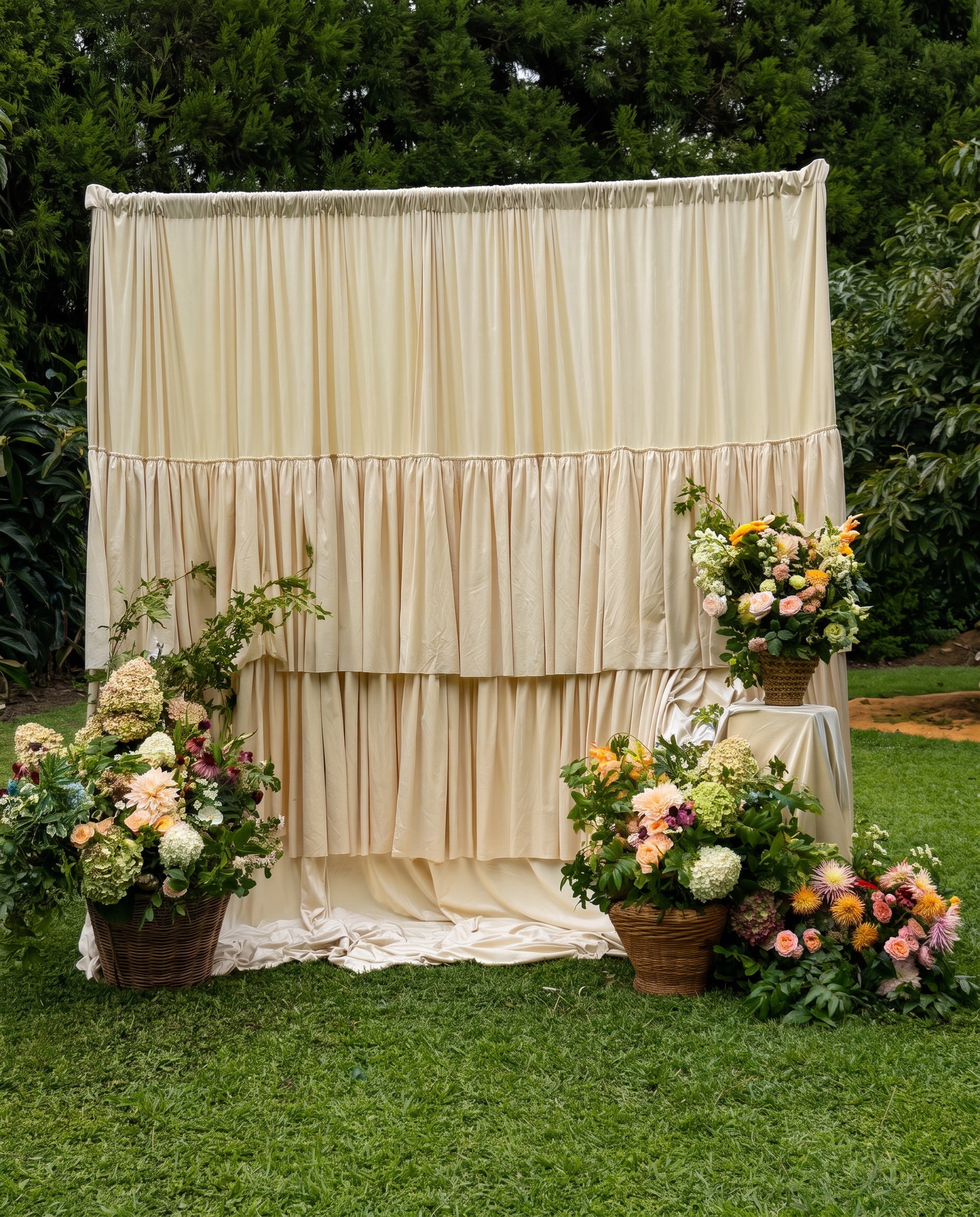 Drape - DIY - Butter Tiered - 3m x 3m