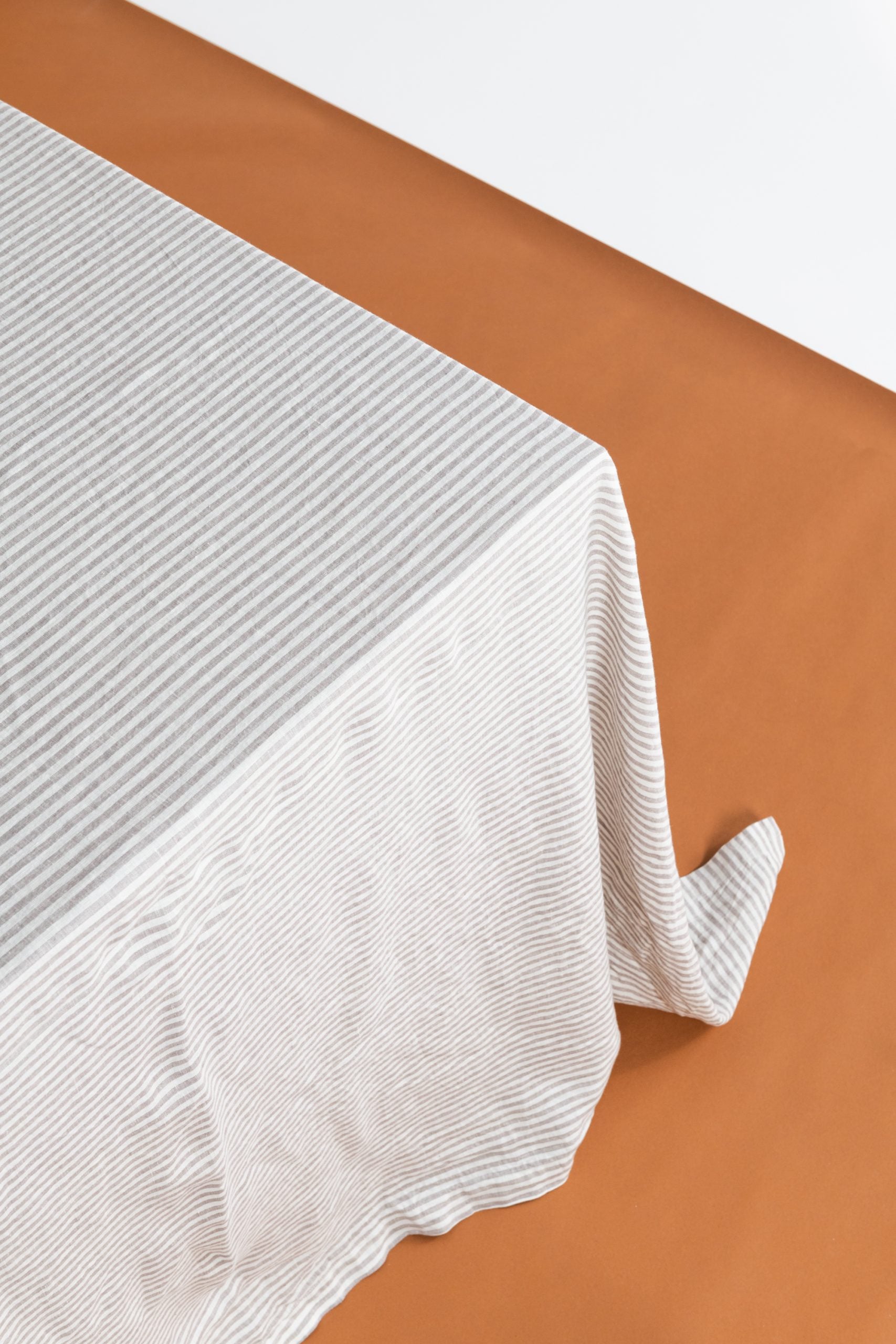 Rectangle Tablecloth - Dove Grey Stripe image 0