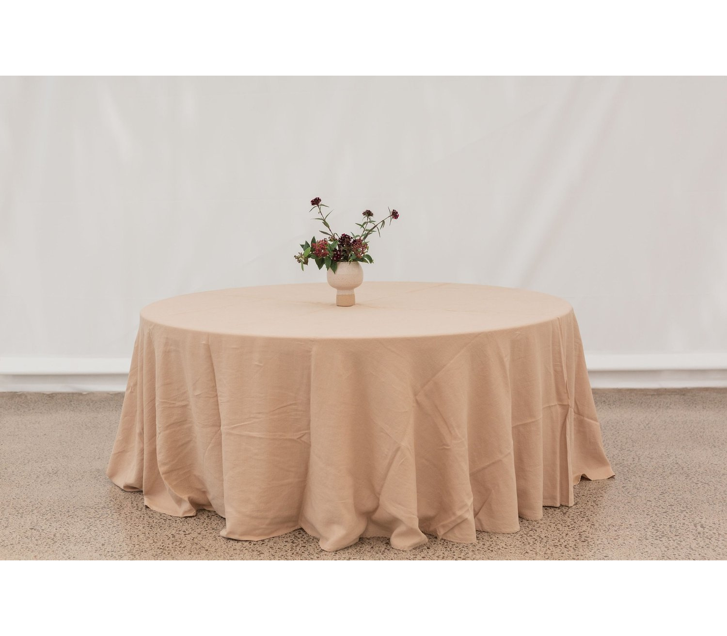 Round Tablecloth - Latte image 0