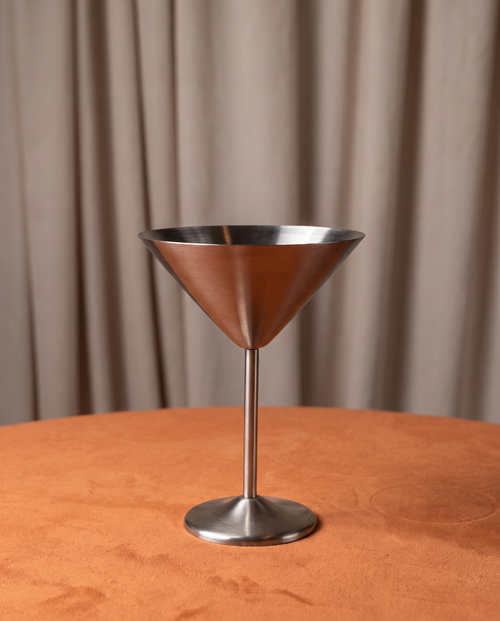 Stainless Steel Martini Glass image 0