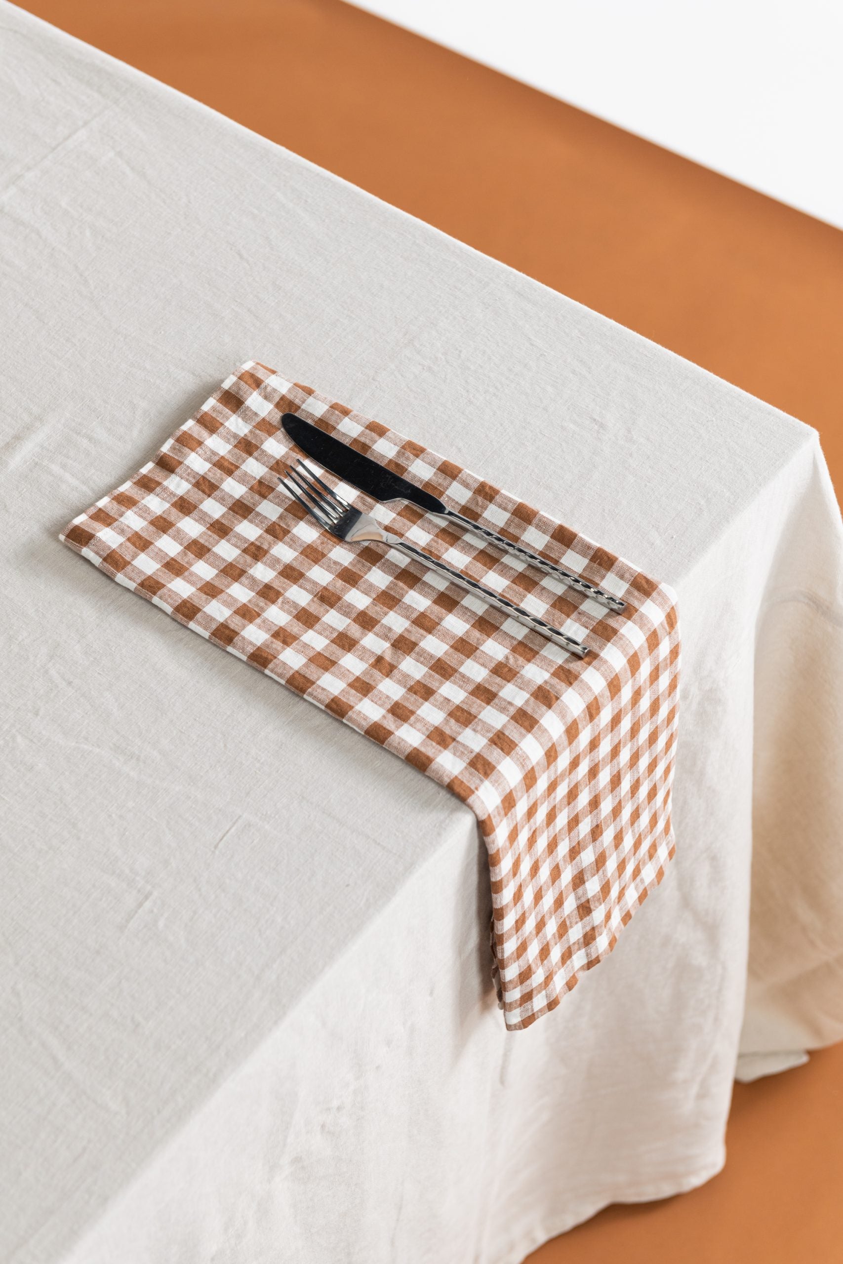 Napkin - Cinnamon Check image 0