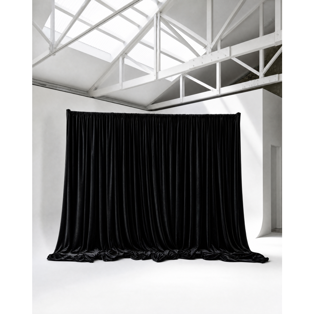 Drape – DIY – Black Velvet – 1.8M-3M x 1.8M-3M