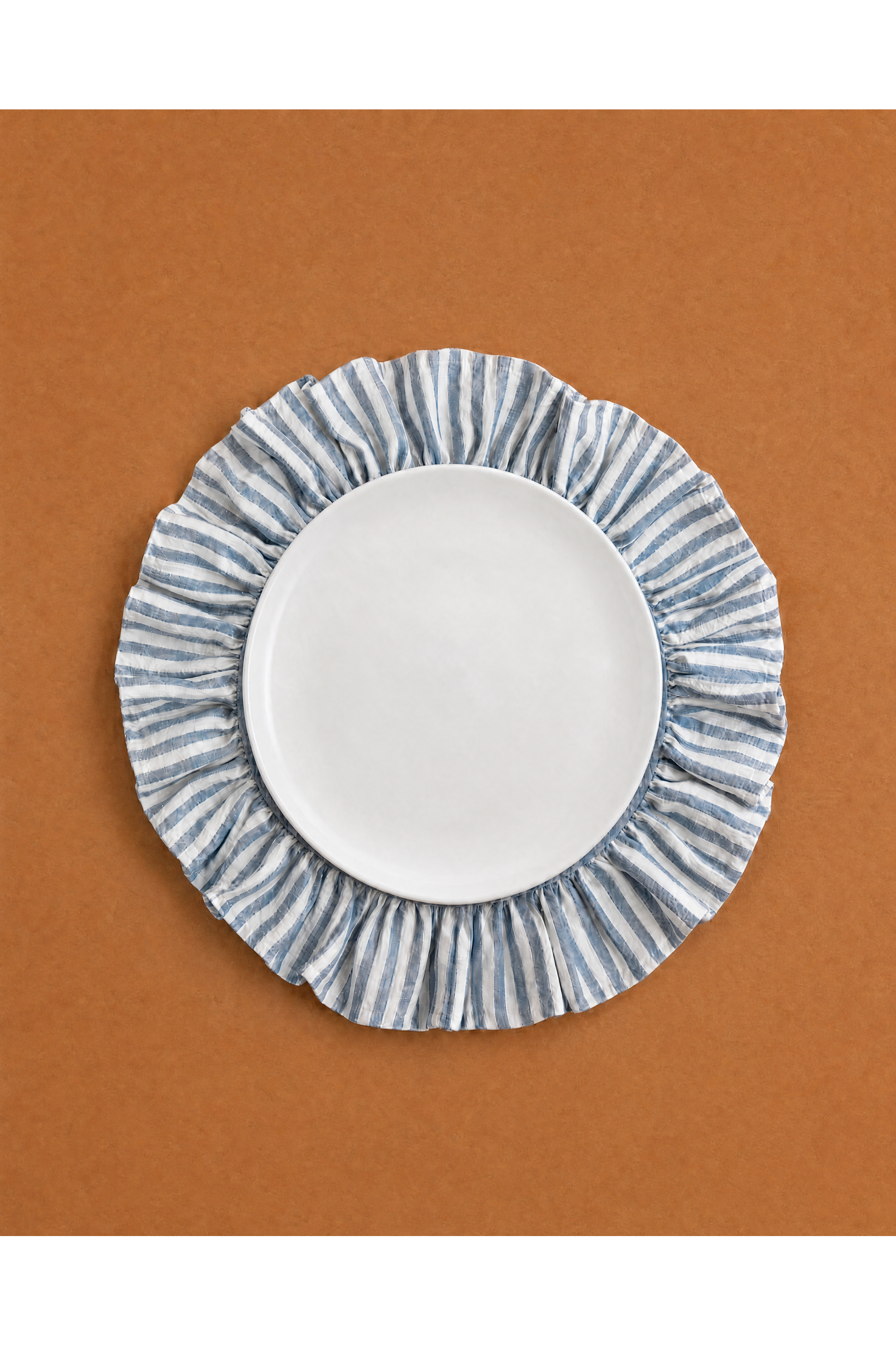 Placemat – Frill Hem – White 3