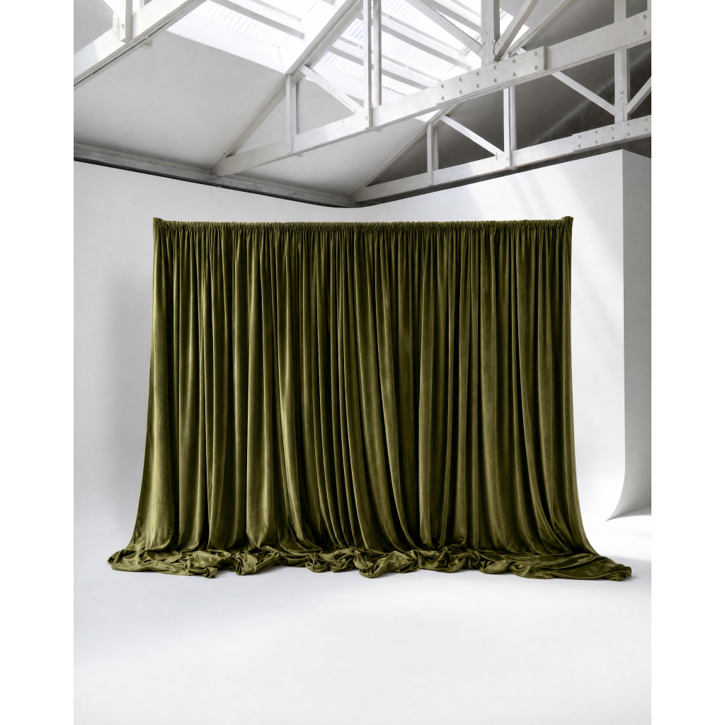 Drape – DIY – Olive Velvet – 1.8M-3M x 1.8M-3M