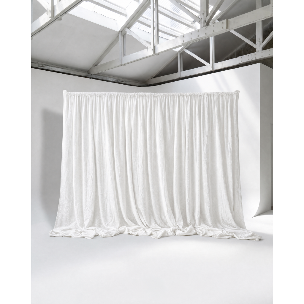 Drape – DIY – White Linen  1.8M-3M x 1.8M-3M