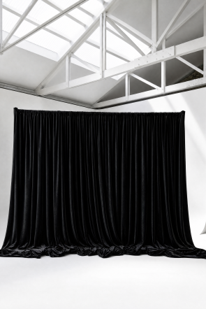 TBLE Black Velvet Drape