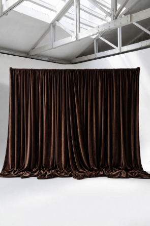 TBLE Chocolate Velvet Drape