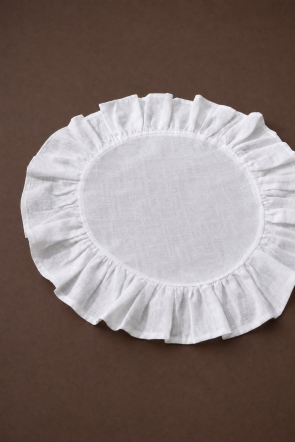 TBLE Frill Placemat - White