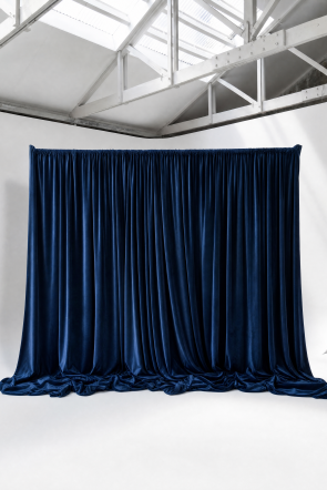 TBLE Navy Velvet Drape